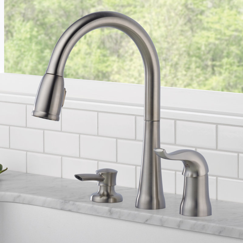 16970SSSDDST,SDDST Delta Kate Pull Down Kitchen Faucet with Soap